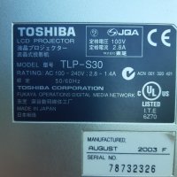 LCD ПРОЖЕКТОР TOSHIBA TLP-S30, снимка 9 - Плейъри, домашно кино, прожектори - 33363266