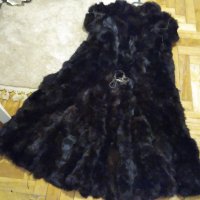 Палто естествен косъм , снимка 1 - Палта, манта - 44088663