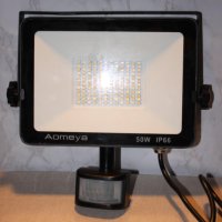 Външно охранително осветление със сензор за движение, 50 W LED, IP66, снимка 9 - Прожектори - 43440678