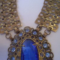 стар красив нагръден накит от златно дубле, снимка 12 - Антикварни и старинни предмети - 40288520