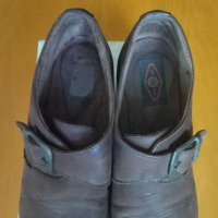 Модерни обувки лоуфъри от естествена кожа набук, номер 36, снимка 2 - Дамски обувки на ток - 37619492