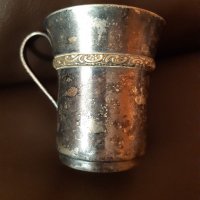 Посребрена чаша , снимка 3 - Антикварни и старинни предмети - 35351453