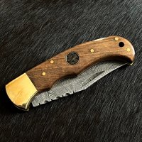 Сгъваем колекционерски ловен нож. , снимка 3 - Ножове - 39454376