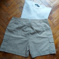 Мъжки брандови дънкови бермуди в комплект "Organic cotton"® с колан и тениска , снимка 3 - Къси панталони - 33562890