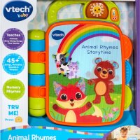 VTech Baby Интерактивна бебешка книжка със светещ бутон, звуци и мелодии /нарушена опаковка/, снимка 6 - Образователни игри - 43764358