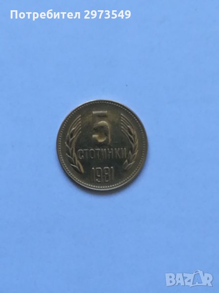 5 стотинки 1981 г. , снимка 1