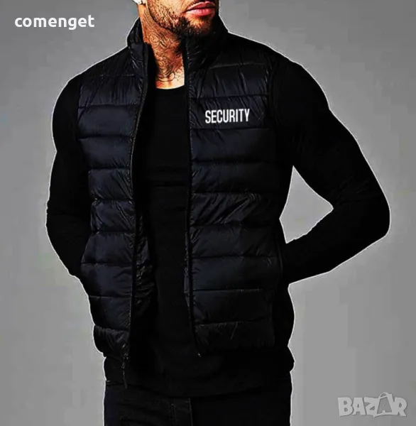 Мъжко яке без ръкави / елек, грейка SECURITY. Или поръчай с ТВОЯ идея!, снимка 1