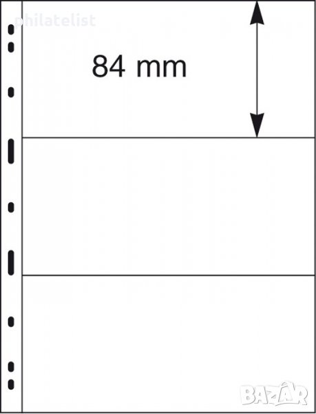 Lindner Uniplate листа за банкноти черни три банкноти, снимка 1