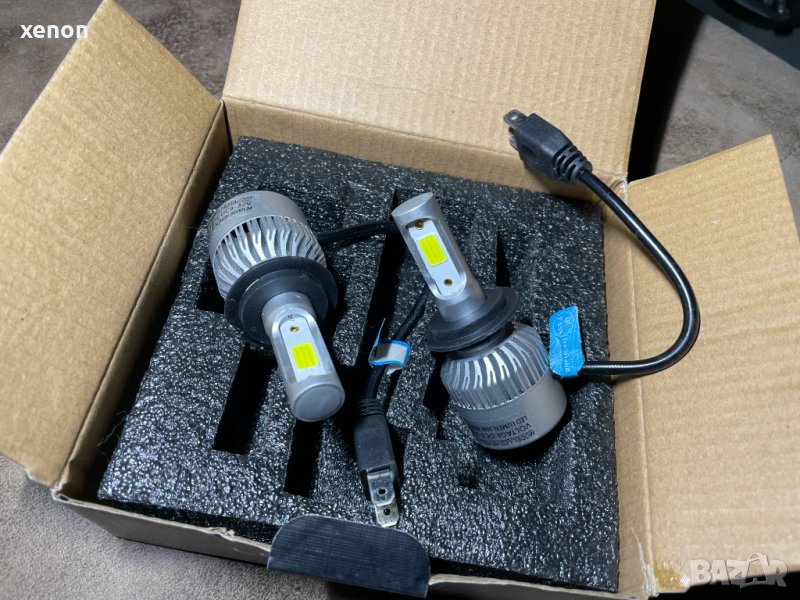 LED лампи H7 за ъпгрейд на автомобилни фарове кит 2 лампи, снимка 1