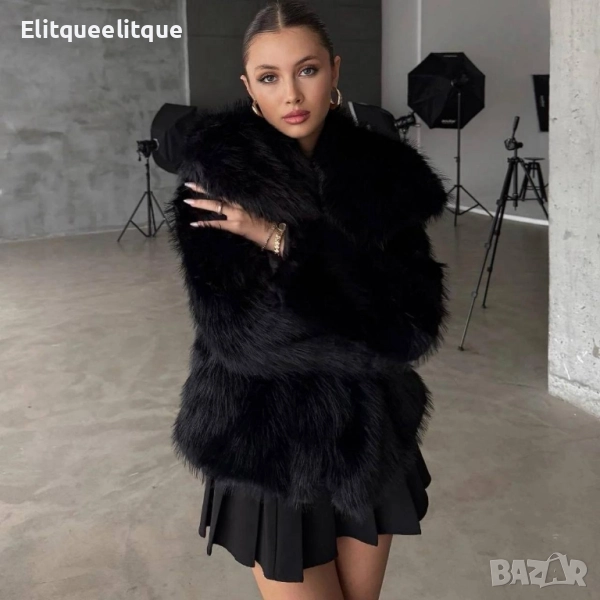 палто еко косъм, снимка 1