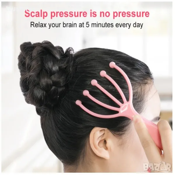 Масажор за скалп стимулира растежа на косата, снимка 1