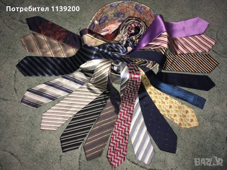 луксозни вратовръзки 15бр Kenzo Azzaro Zara Les Shadoks Burton Dupont , снимка 1
