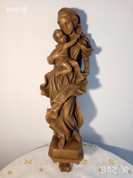 Статуя пано за стена майка с дете, снимка 1