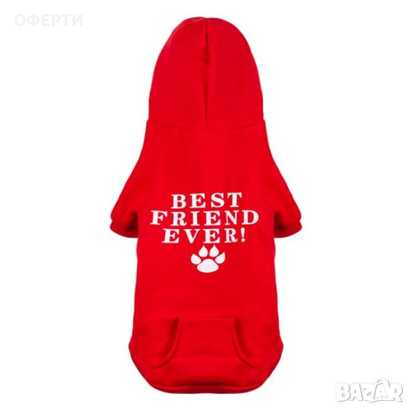 Тениска - Pet Hoodie Red Hoodie Best Friend Ever, снимка 1