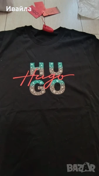 Hugo нова тениска с щампа нов модел, снимка 1