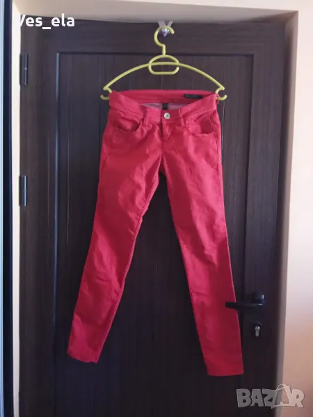 червени дънки Benetton Jeggings, снимка 1