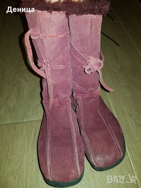 Детски ботуши - вишнев цвят 28 номер, снимка 1