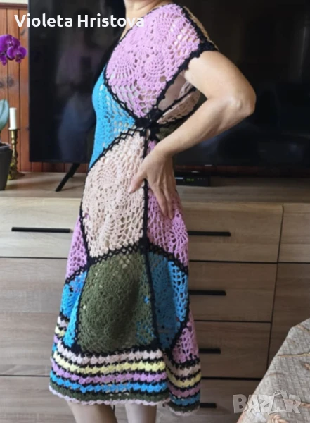 Дамска цветна рокля, снимка 1