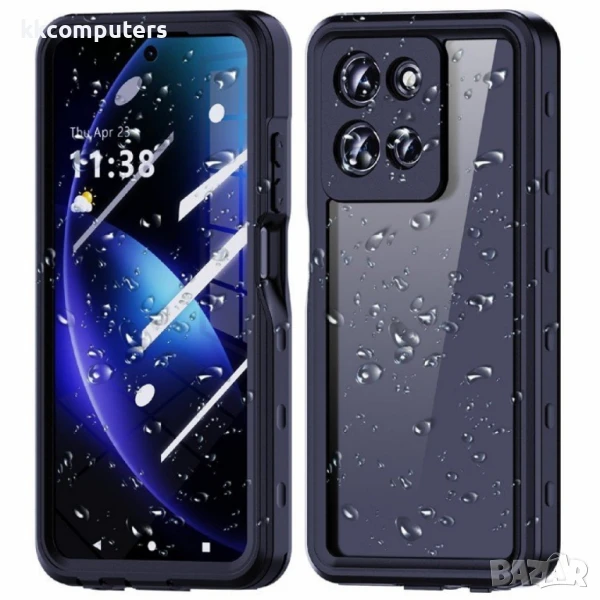 Motorola Moto G 5G (2025) REDPEPPER Водоустойчив / Удароустойчив Калъф + Скрийн Протектор – Черен, I, снимка 1