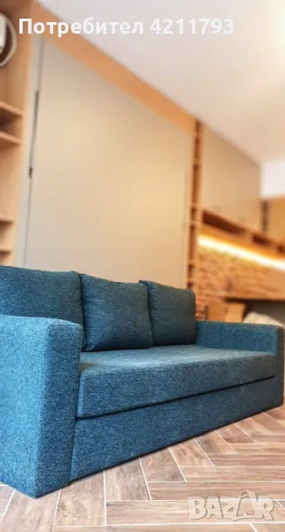 Падащо легло вертикално с диван , снимка 1