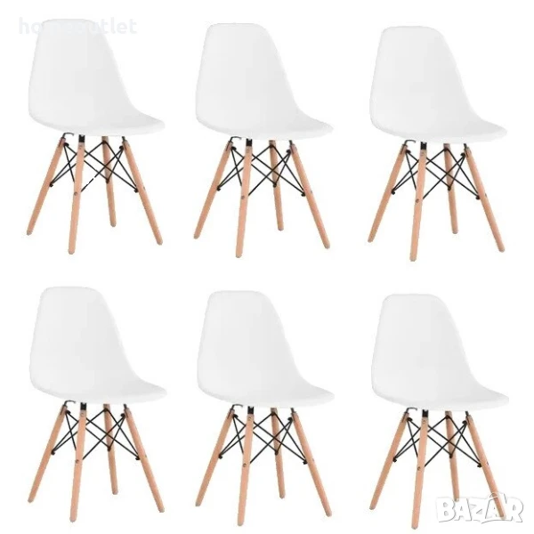 РАЗПРОДАЖБА Трапезни столове, к-т от 6бр - R007-SIM LUXURY LQ-YMS-6BAI, снимка 1