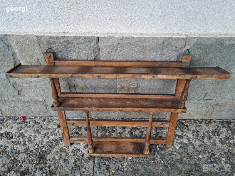 дървена етажерка за порцеланови буркани за подправки , снимка 1