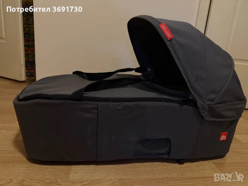 GB Кош за новородено Pockit TO GO Satin Black, снимка 1