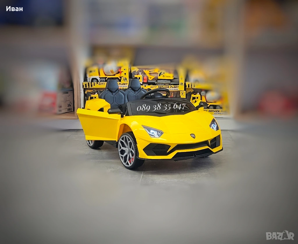 ТОП ЦЕНА!НОВО!Акумулаторна кола Chiara/LAMBORGHINI с 12V батерия,USB, снимка 1