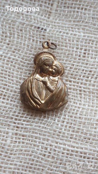 Малка двустранна иконка с позлата, снимка 1