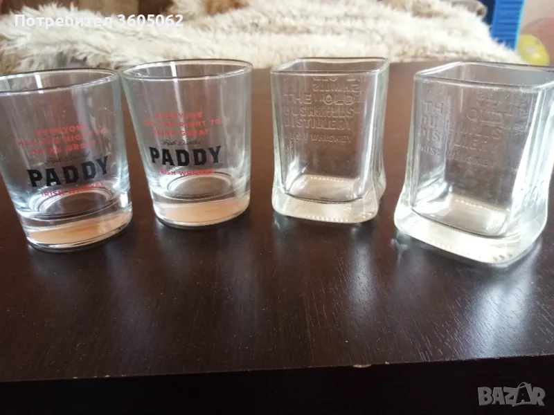 Стъклени чаши за уиски. , снимка 1