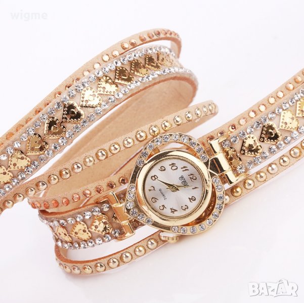 НОВ дамски кварцов часовник - браслет Love Dial, снимка 1