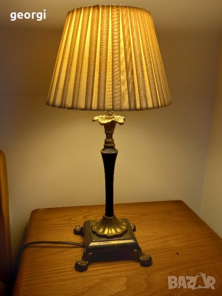 ретро бронзова нощна лампа , снимка 1
