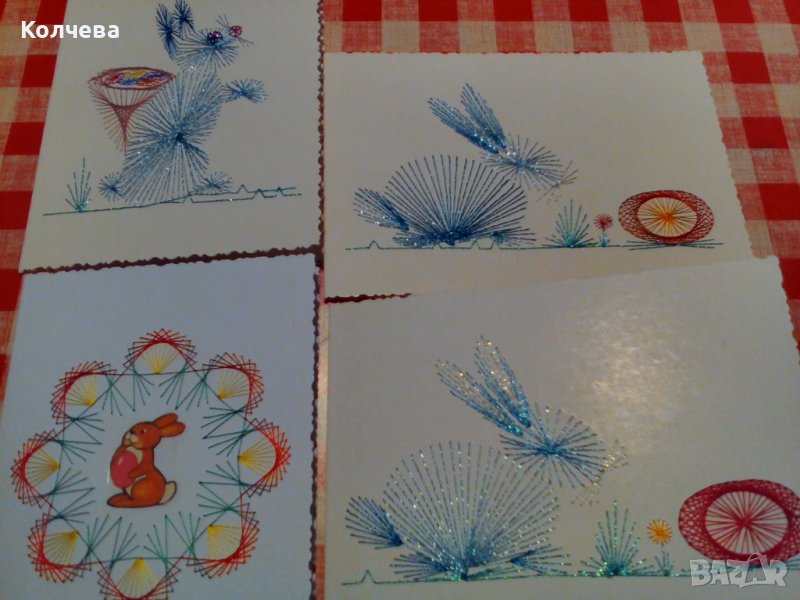ппродавам ръчно изработени двойни картички за различни празници, снимка 1