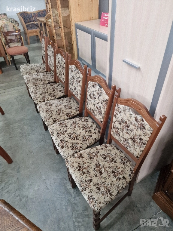 Масивни Столове-6бр.-внос от Германия!ОБЯВЕНАТА ЦЕНА Е ЗА БРОЙ!, снимка 1