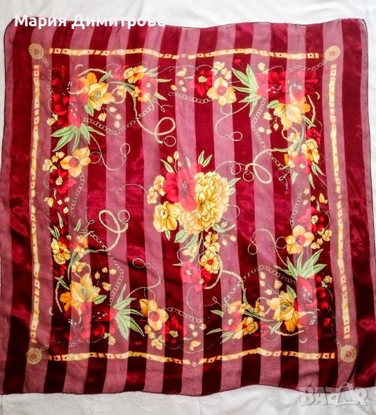 Красив шал с цветя 100/95, снимка 1