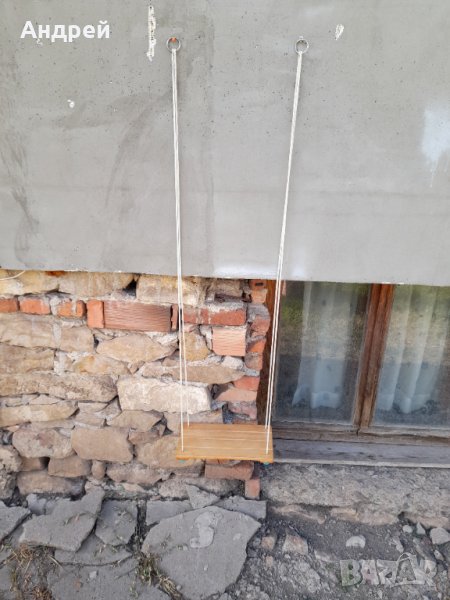 Стара детска дървена люлка #2, снимка 1