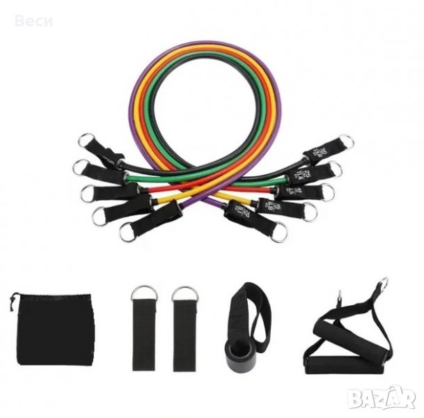 Промоция! Фитнес Ластици Комплект 11 части / Anti-Snap, снимка 1