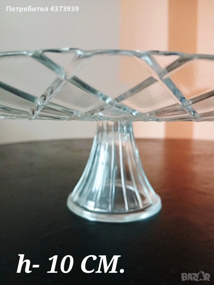 Стъклено плато на столче - 2 бр. , снимка 1