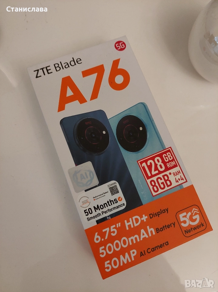 ZTE Blade A76 Гаранция , снимка 1
