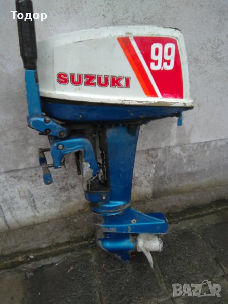 Продавам извънбордов двигател SUZUKI 9.9HP с липси,за части, внос от Италия, снимка 1