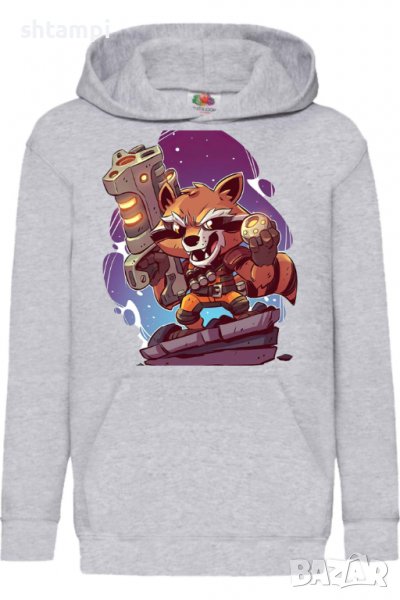 Детски Суитчър/Суитшърт Marvel Rocket Racoon 2,Игра,Подарък,Изненада,Забавление,Рожден Ден, снимка 1