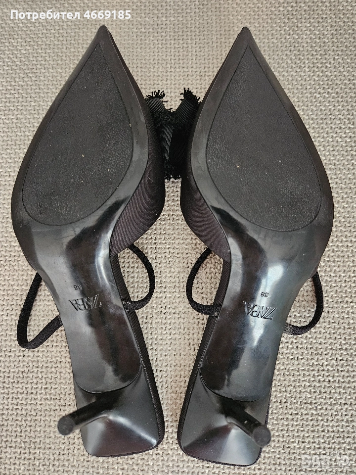 обувки на Zara с нисък ток., снимка 1