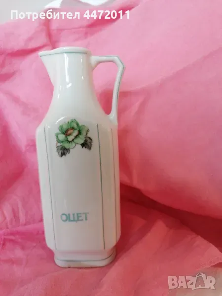 Авентичен Ретро порцеланов съд 'оцет', снимка 1