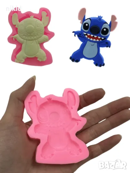  Стич stitch голям в цял ръст  силиконов молд форма украса декор торта фондан шоколад сапун гипс, снимка 1