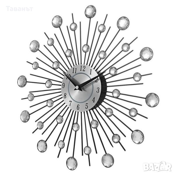 Стенен часовник с кристали /нов/, снимка 1