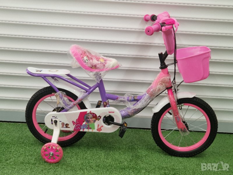 Нови велосипеди за деца от 3г. до 5години 14 цола цвят розов, снимка 1