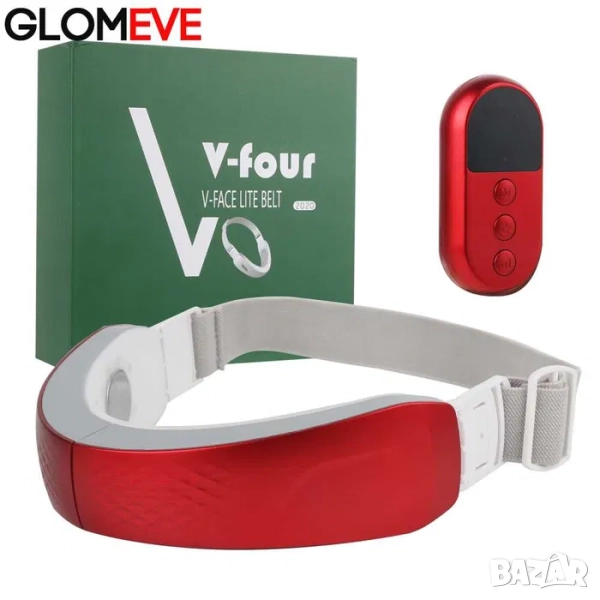 EMS лицев масажор, V-образен лифтинг колан за двойна брадичка и шия, снимка 1