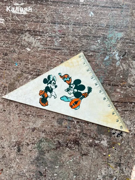 Ретро триъгълник с Мики Маус, снимка 1
