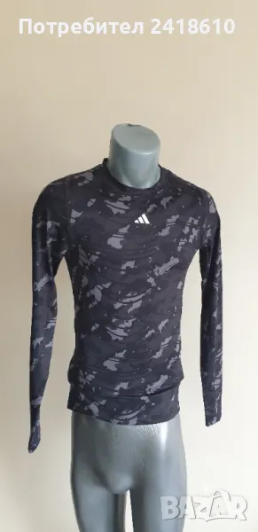 Adidas Techfit  Stretch Camo Mens Size S  НОВО! ОРИГИНАЛ! Мъжка Спортна Блуза !, снимка 1