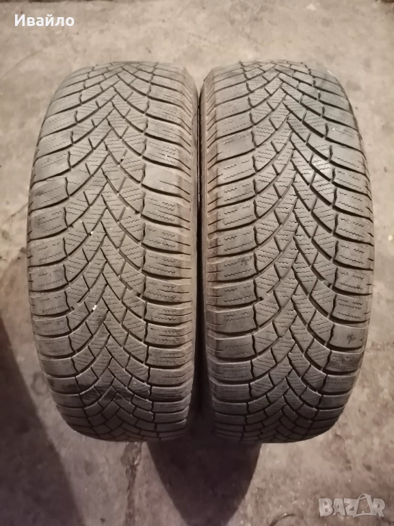 Продавам 2 броя зимни гуми 195.65.15 на 1 сезон дот 2019 Brijiston , снимка 1